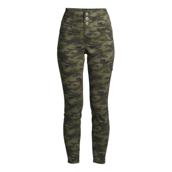 High Rise Camo Sculpting Skinny Jeans - Size 5 - Picture 1 of 14